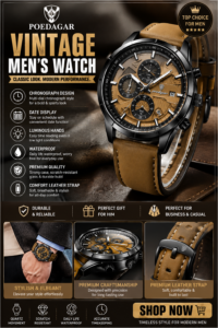 POEDAGAR Vintage Men’s Watch POEDAGAR Vintage Men’s Watch